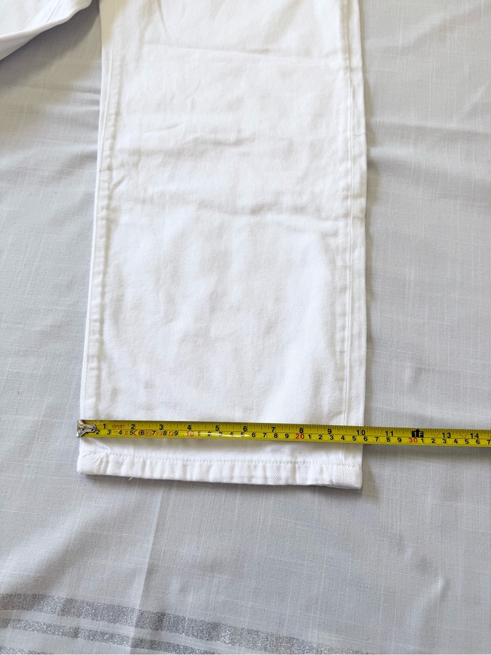 Zara White Wide Leg Barrel Denim Jean Size 8 - Picture 9 of 11